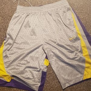 NIKE Purple/Gold Basketball Shorts